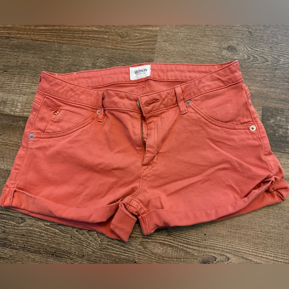 Hudson Jeans Women's Vibrant Coral Jean Shorts
